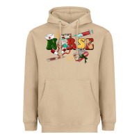 Mushroom Christmas nurse Heavyweight Hoodie - BarkalooDesign