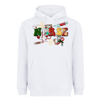 White Christmas nurse Heavyweight Hoodie - BarkalooDesign