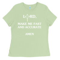 Matcha Lord Make Me Fast And Accurate Amen Ladies Tee - trangStudio