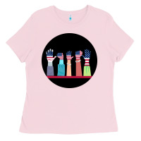 Bubblegum Pink America Ladies Tee - Bettercallsaul