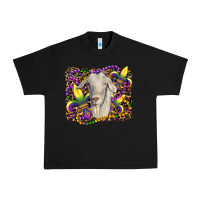 Black mardi gras goat fleur de lis Urban Heavy Tee - RanaPortraitStore
