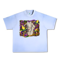 Grape Ice mardi gras goat fleur de lis Urban Heavy Tee - RanaPortraitStore