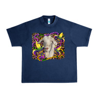 Navy mardi gras goat fleur de lis Urban Heavy Tee - RanaPortraitStore
