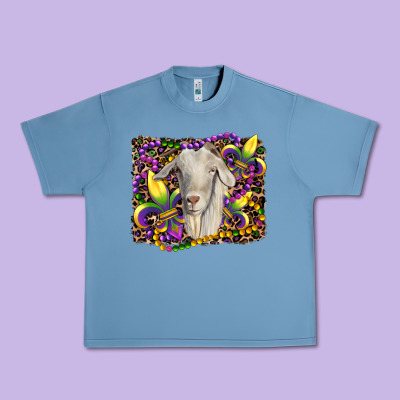 Mardi Gras Goat Fleur De Lis Urban Heavy Tee Designed By Ranaportraitstore