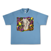 Pebble Blue mardi gras goat fleur de lis Urban Heavy Tee - RanaPortraitStore