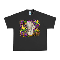 Pigment Black mardi gras goat fleur de lis Urban Heavy Tee - RanaPortraitStore