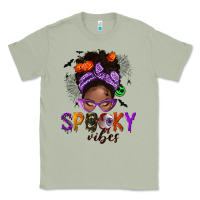 Matcha Spooky vibes afro messy bun Classic Tee - NancyCooperArtShop