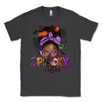 Smoke Spooky vibes afro messy bun Classic Tee - NancyCooperArtShop