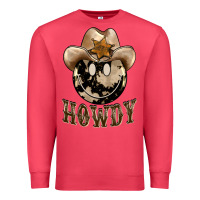 Cardinal howdy smiley face Premium Sweatshirt - BarkalooDesign