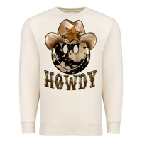 Sandshell howdy smiley face Premium Sweatshirt - BarkalooDesign