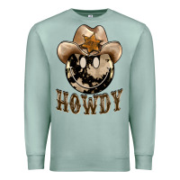 Seafoam howdy smiley face Premium Sweatshirt - BarkalooDesign