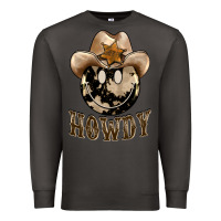 Smoke howdy smiley face Premium Sweatshirt - BarkalooDesign