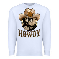 Howdy Smiley Face Premium Sweatshirt | Teevron