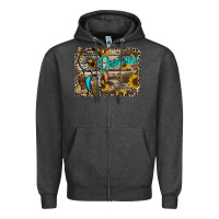 Charcoal Heather dreamer Zipper Hoodie - RacoonDesign