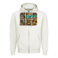 Oatmeal Heather dreamer Zipper Hoodie - RacoonDesign