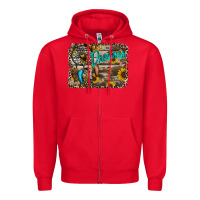 Red dreamer Zipper Hoodie - RacoonDesign