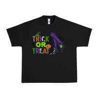 Black trick or treat Urban Heavy Tee - CowGirlArtShop