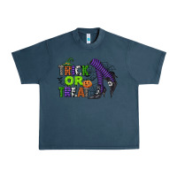 Midnight Navy trick or treat Urban Heavy Tee - CowGirlArtShop