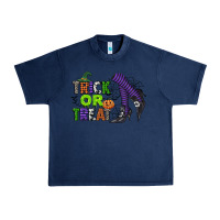 Navy trick or treat Urban Heavy Tee - CowGirlArtShop