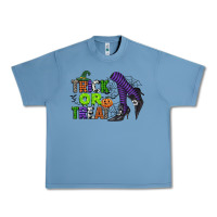 Pebble Blue trick or treat Urban Heavy Tee - CowGirlArtShop