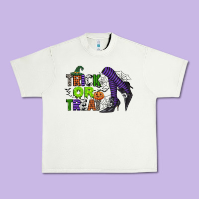 Trick Or Treat Urban Heavy Tee Designed By Cowgirlartshop