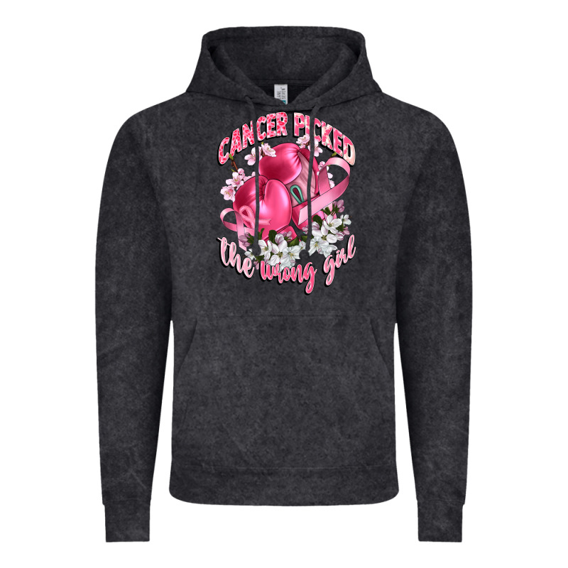 Cancer Picked The Wrong Girl Vintage Hoodie by CowGirlArtShop | Teevron