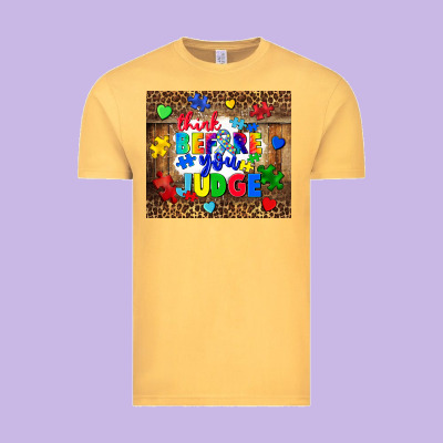 Think Before You Judge Vintage Tee Designed By Cowgirlartshop