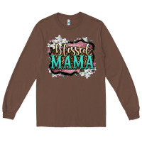Chestnut blessed mama Long Sleeve Tee - OliviaCreatesArt