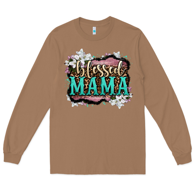 Blessed Mama Long Sleeve Tee by OliviaCreatesArt | Teevron