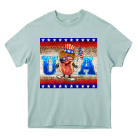 Arona usa hot dog Heavy Core Tee - BarkalooDesign