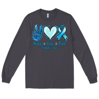 Smoke Peace Love Cure Prostate Cancer Long Sleeve Tee - Jasminsmagicworld