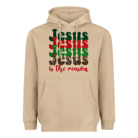 Mushroom jesus is the reason Heavyweight Hoodie - BarkalooDesign