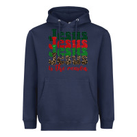 Navy jesus is the reason Heavyweight Hoodie - BarkalooDesign