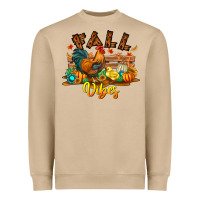 Mushroom Fall Vibes Heavyweight Sweatshirt - CowhideDigitalArt
