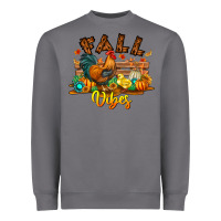 Storm Fall Vibes Heavyweight Sweatshirt - CowhideDigitalArt