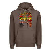 Coffee juneteenth black king Premium Hoodie - LillyAllenDesigns
