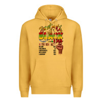 Mustard juneteenth black king Premium Hoodie - LillyAllenDesigns