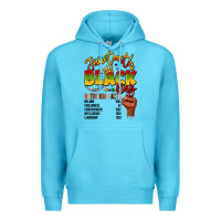 Ocean Blue juneteenth black king Premium Hoodie - LillyAllenDesigns