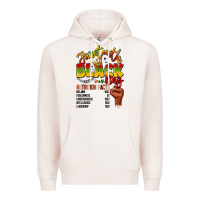 Pale Pink juneteenth black king Premium Hoodie - LillyAllenDesigns