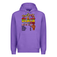 Purple juneteenth black king Premium Hoodie - LillyAllenDesigns