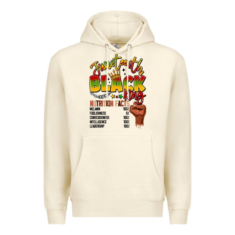 Juneteenth Black King Premium Hoodie by LillyAllenDesigns | Teevron