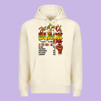 Juneteenth Black King Premium Hoodie Designed By Lillyallendesigns
