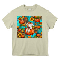 Mossy fall pumpkin lamb Heavy Core Tee - Jasminsmagicworld