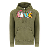 Vintage Olive Love Easter Day Vintage Hoodie - HowdyJamesFarm