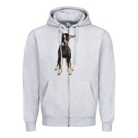 Heather Grey Hand Drawn Baby Alpine Goat Zipper Hoodie - LillyAllenDesigns