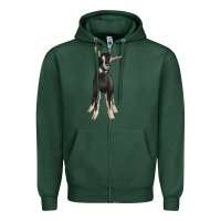 Sports Green Hand Drawn Baby Alpine Goat Zipper Hoodie - LillyAllenDesigns