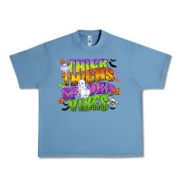 Pebble Blue thick thighs and spooky vibes Urban Heavy Tee - CowGirlArtShop
