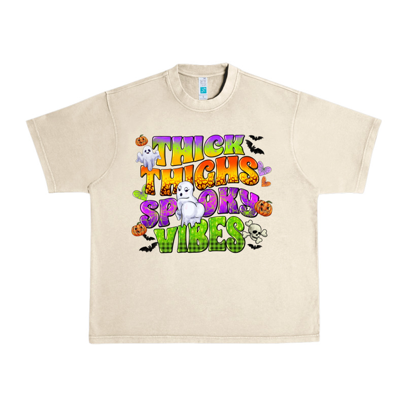 Thick Thighs And Spooky Vibes Urban Heavy Tee by CowGirlArtShop | Teevron
