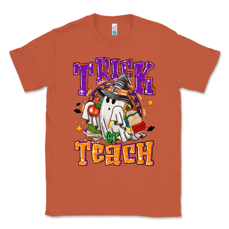 Trick Or Teach Halloween Classic Tee by NancyCooperArtShop | Teevron