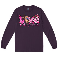 Plum love is all you need Long Sleeve Tee - OliviaCreatesArt